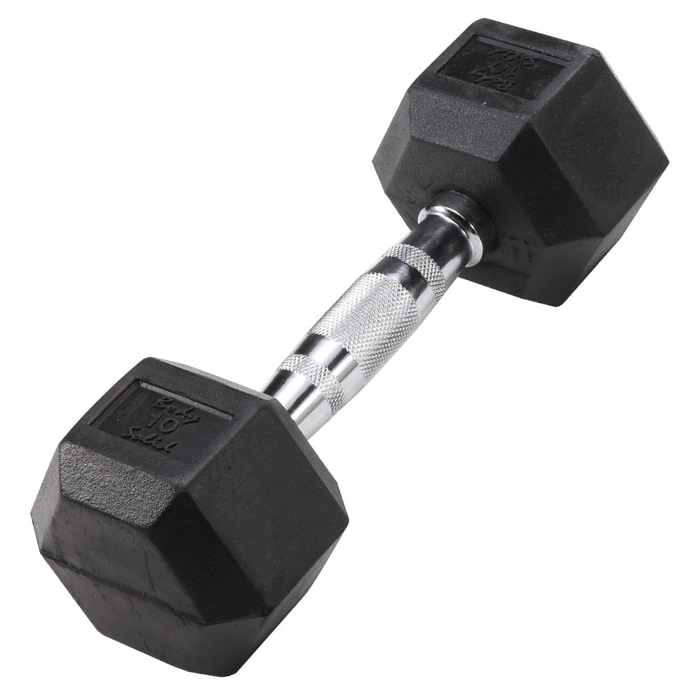 Body Solid Rubber Coated Hex Dumbbells