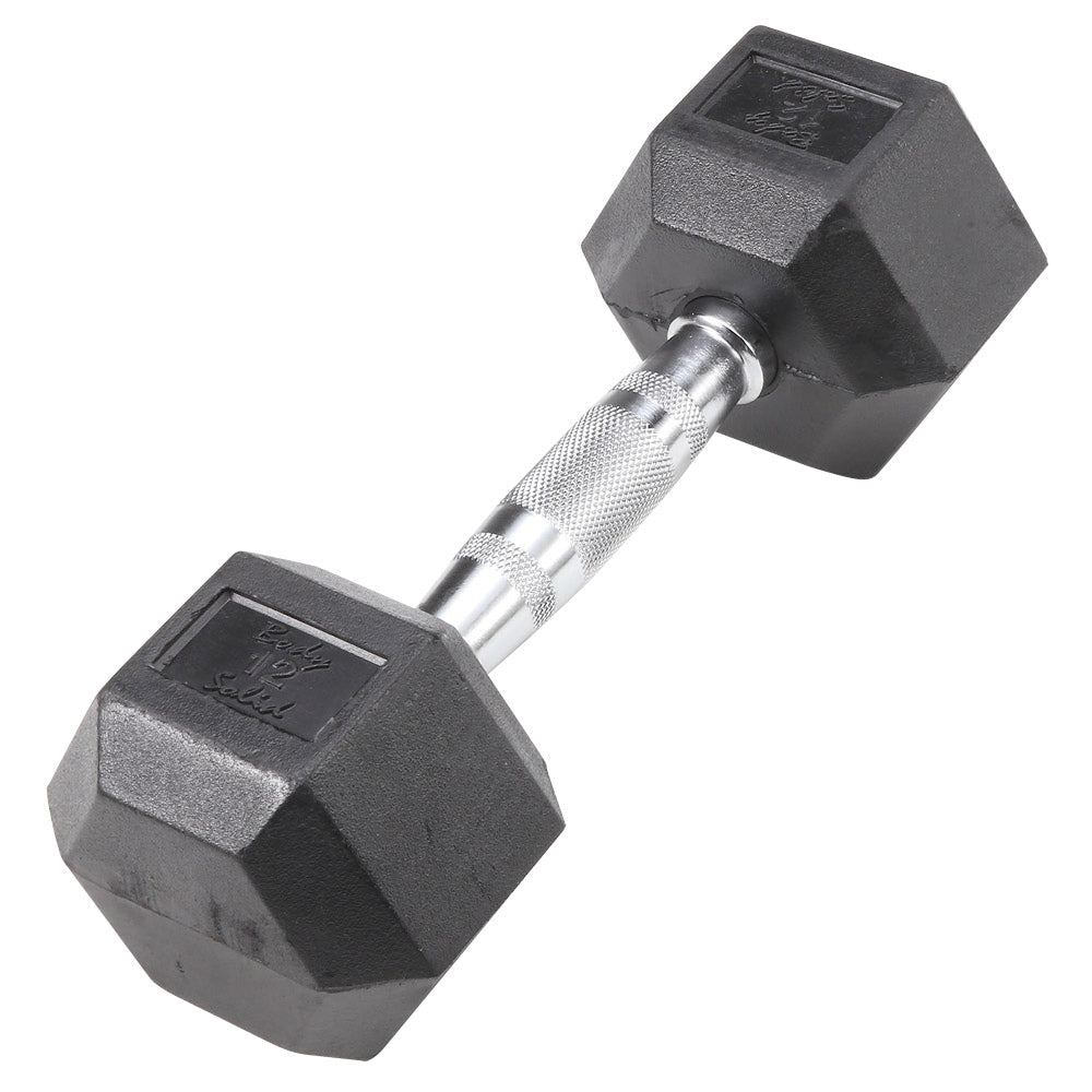 Body Solid Rubber Coated Hex Dumbbells