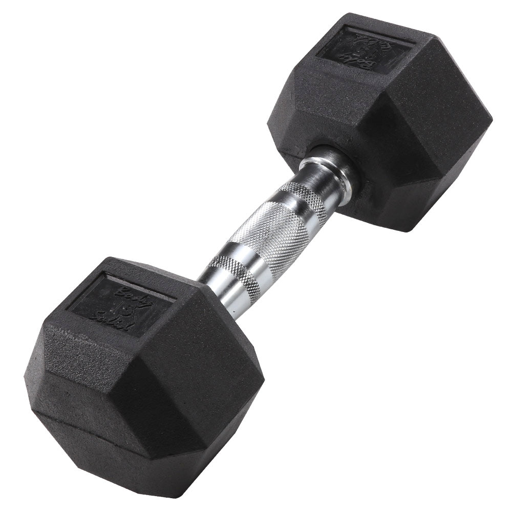 Body Solid Rubber Coated Hex Dumbbells