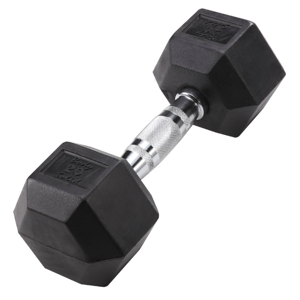 Body Solid Rubber Coated Hex Dumbbells