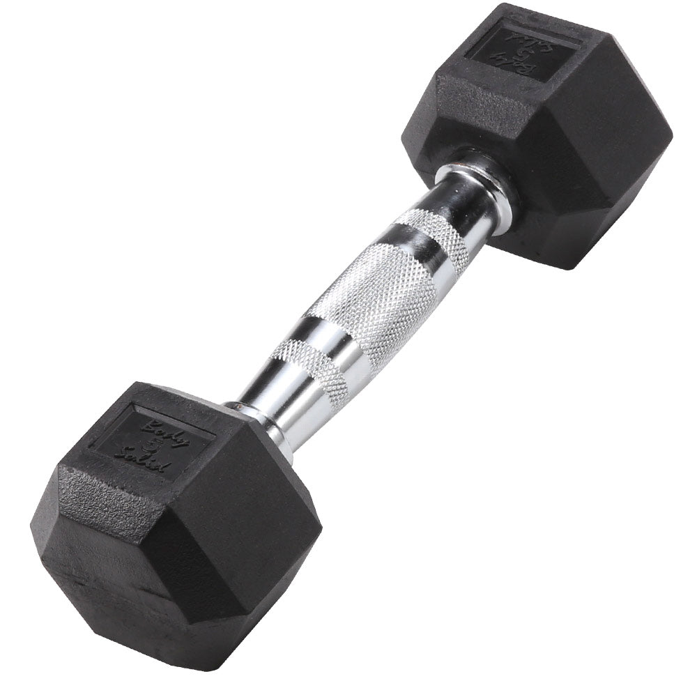 Body Solid Rubber Coated Hex Dumbbells