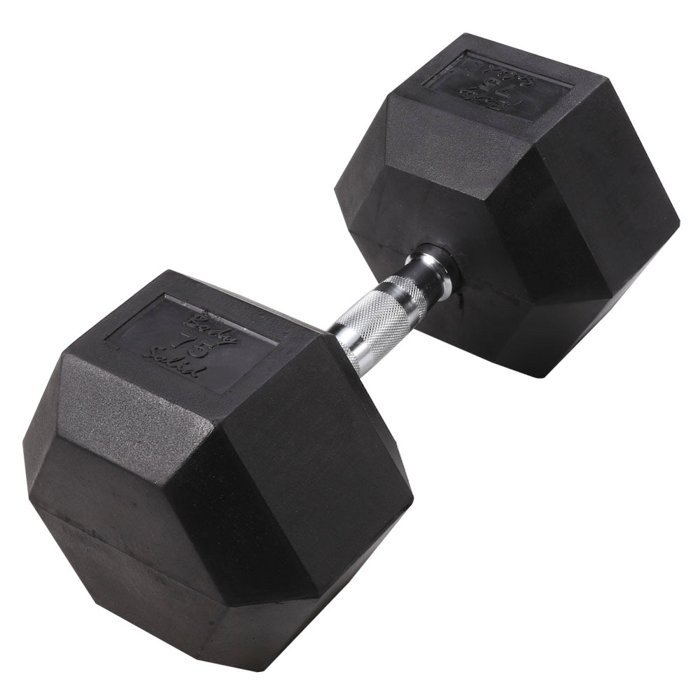 Body Solid Rubber Coated Hex Dumbbells