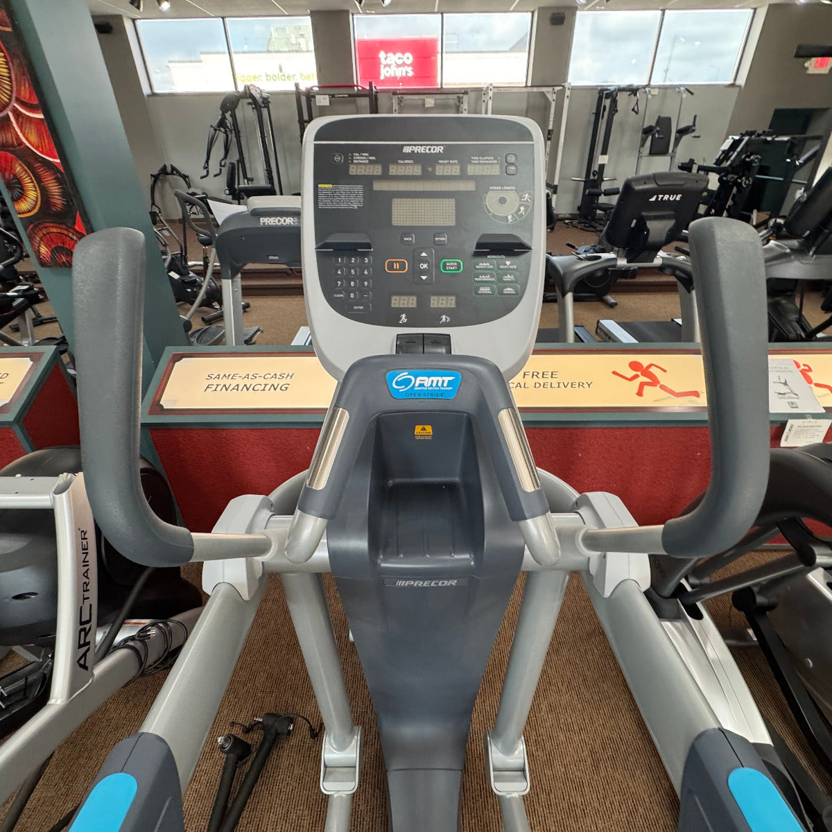 Pre-owned Precor AMT with Open Stride Trainer
