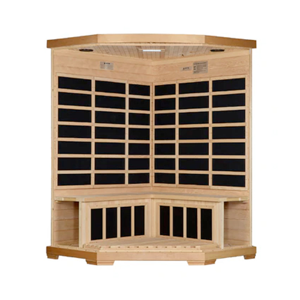 PRO 6 Rebecca 3 Person Corner Infrared Sauna Near Zero EMF FAR P6-H356-02
