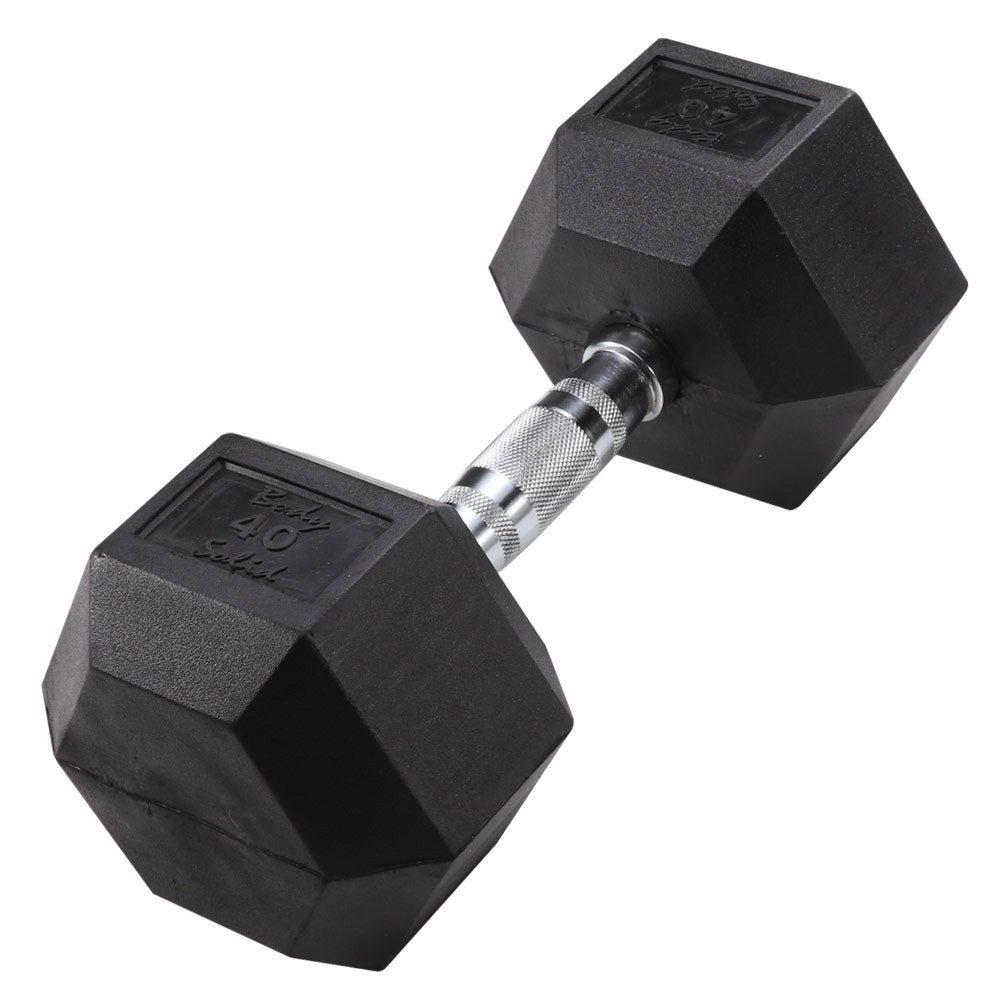 Body Solid Rubber Coated Hex Dumbbells
