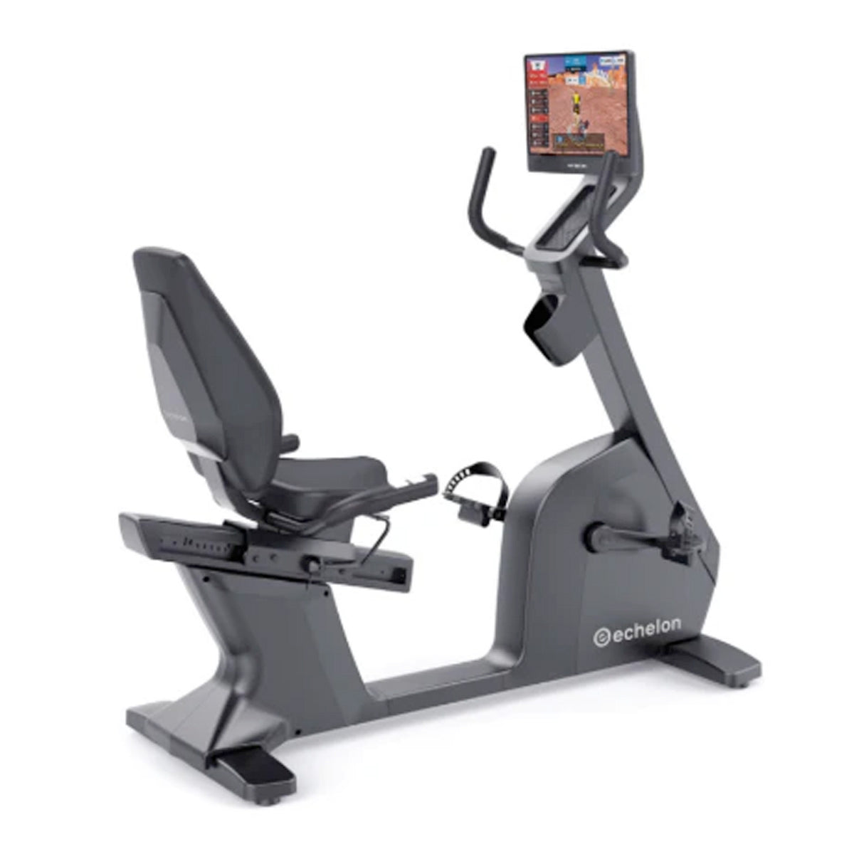 Echelon Connect Recumbent Pro Commercial Fitness Bike with 16" Touchscreen ECH-REC-10s-16