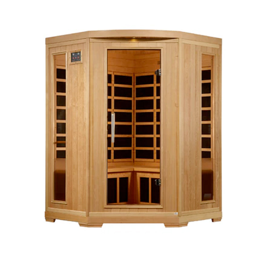 PRO 6 Rebecca 3 Person Corner Infrared Sauna Near Zero EMF FAR P6-H356-02